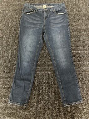 Faded Glory Pull On Skinny Women's size 14P Light Wash Denim Jeans